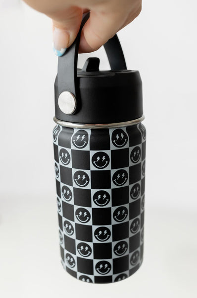 Smiley Check Water Bottles