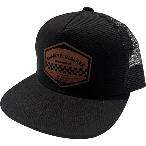 Checkered Black Hat